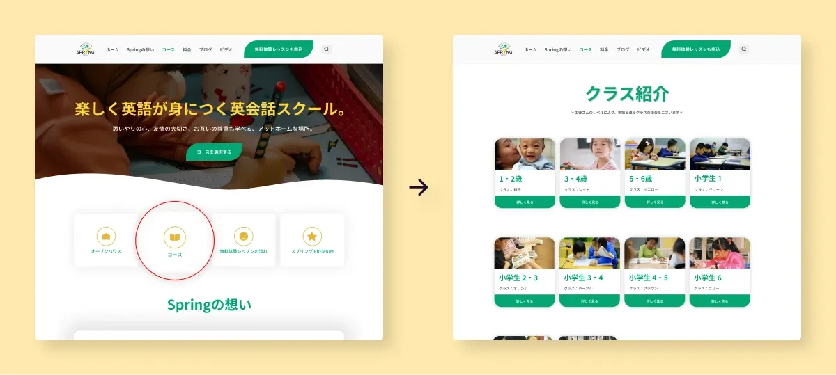 Redesigned course navigation