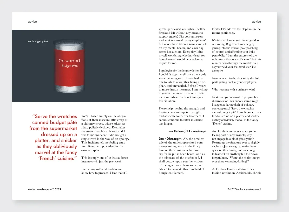 Final magazine spread design