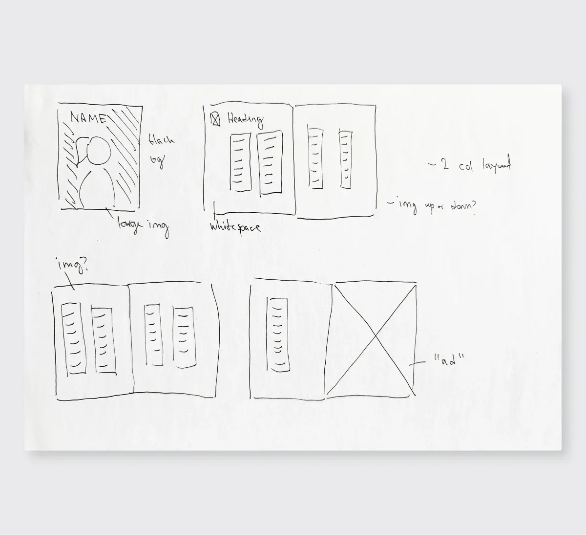 Layout sketch